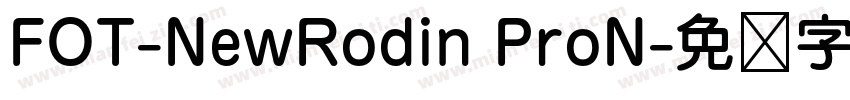 FOT-NewRodin ProN字体转换